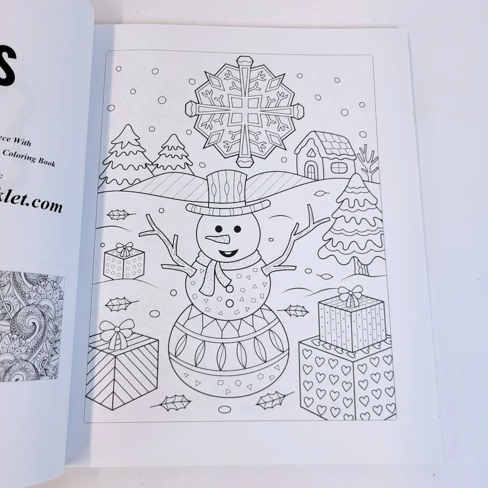 Coloring Book Cafe Christmas Holiday Festive Adult 2018 Fruitful Mind